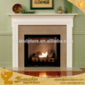 Yellow Marble Fireplace Surround for home decoration